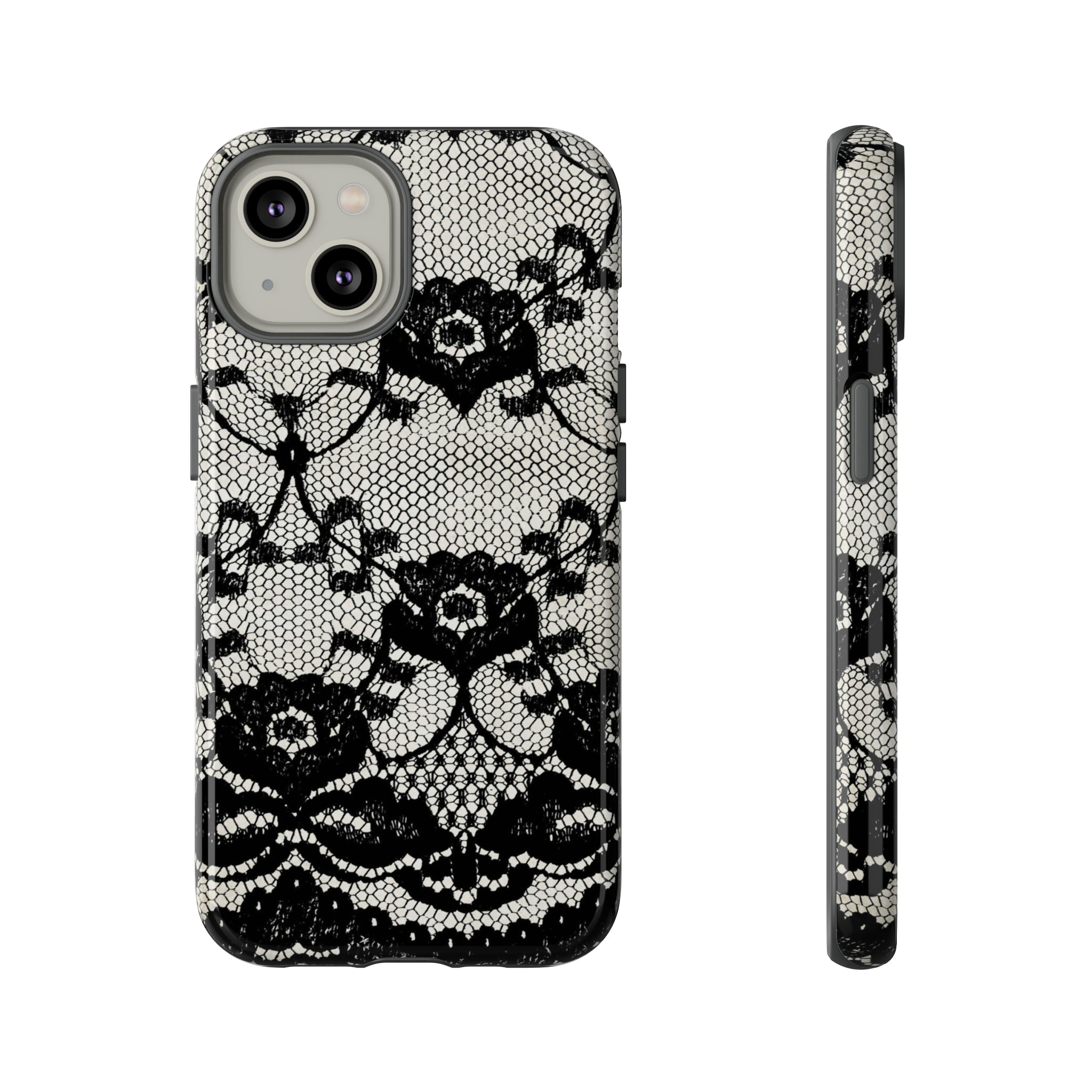 Lilrunge Gothic Flower - Protective Phone Case