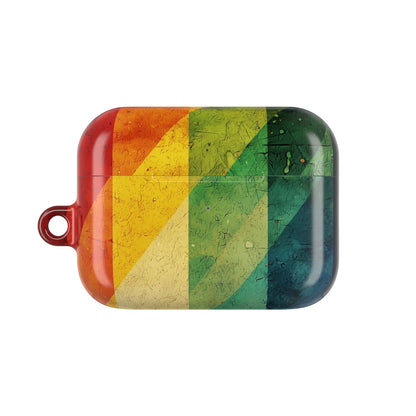 Crimson Stripes - AirPods Case