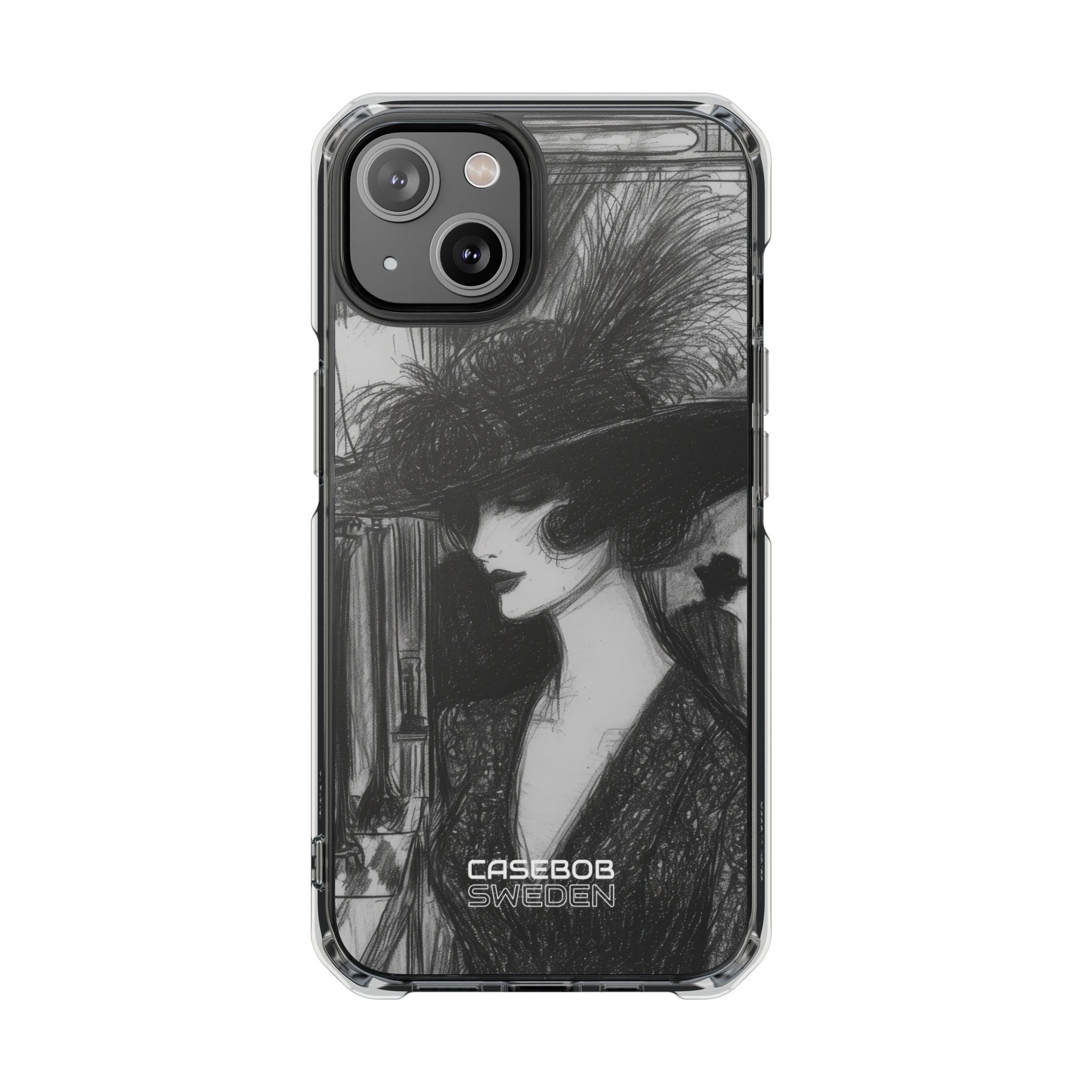 Vintage Feather Elegance iPhone 14 - Impact Clear+