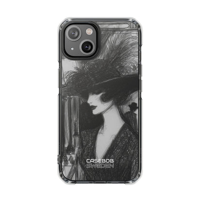 Vintage Feather Elegance iPhone 14 - Impact Clear+