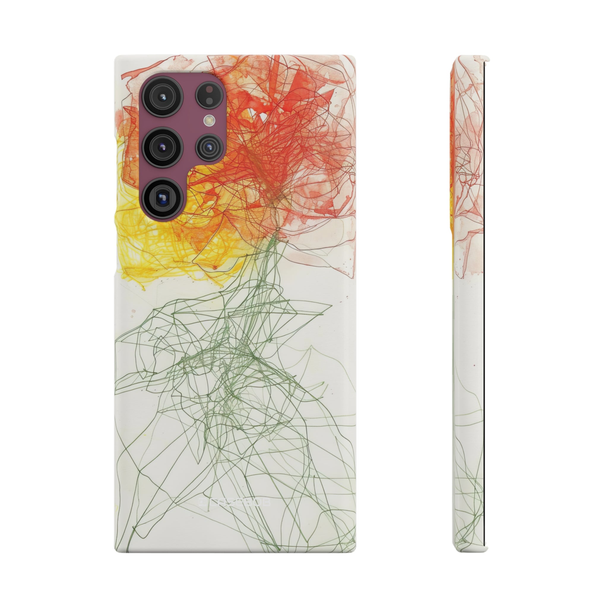 Fiery Blossom | Slim Phone Case for Samsung