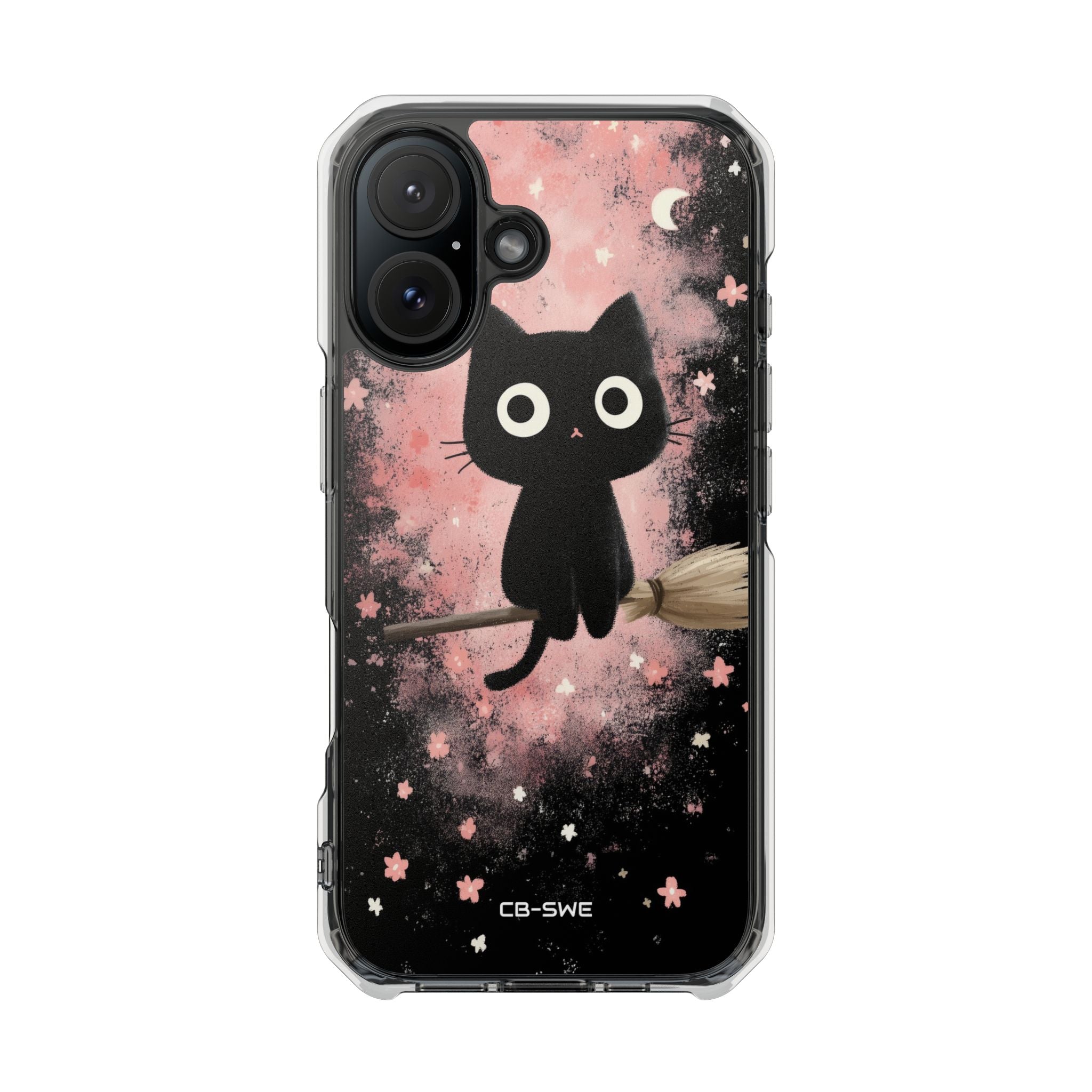 Whimsical Cat Soars iPhone Case - Impact
