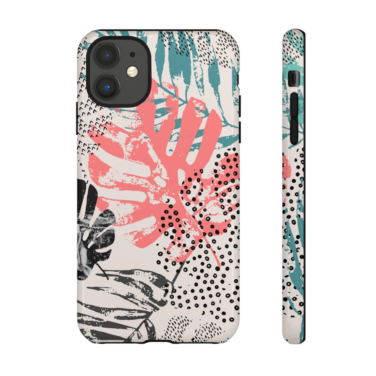 Rough Grunge Tropical - Protective Phone Case