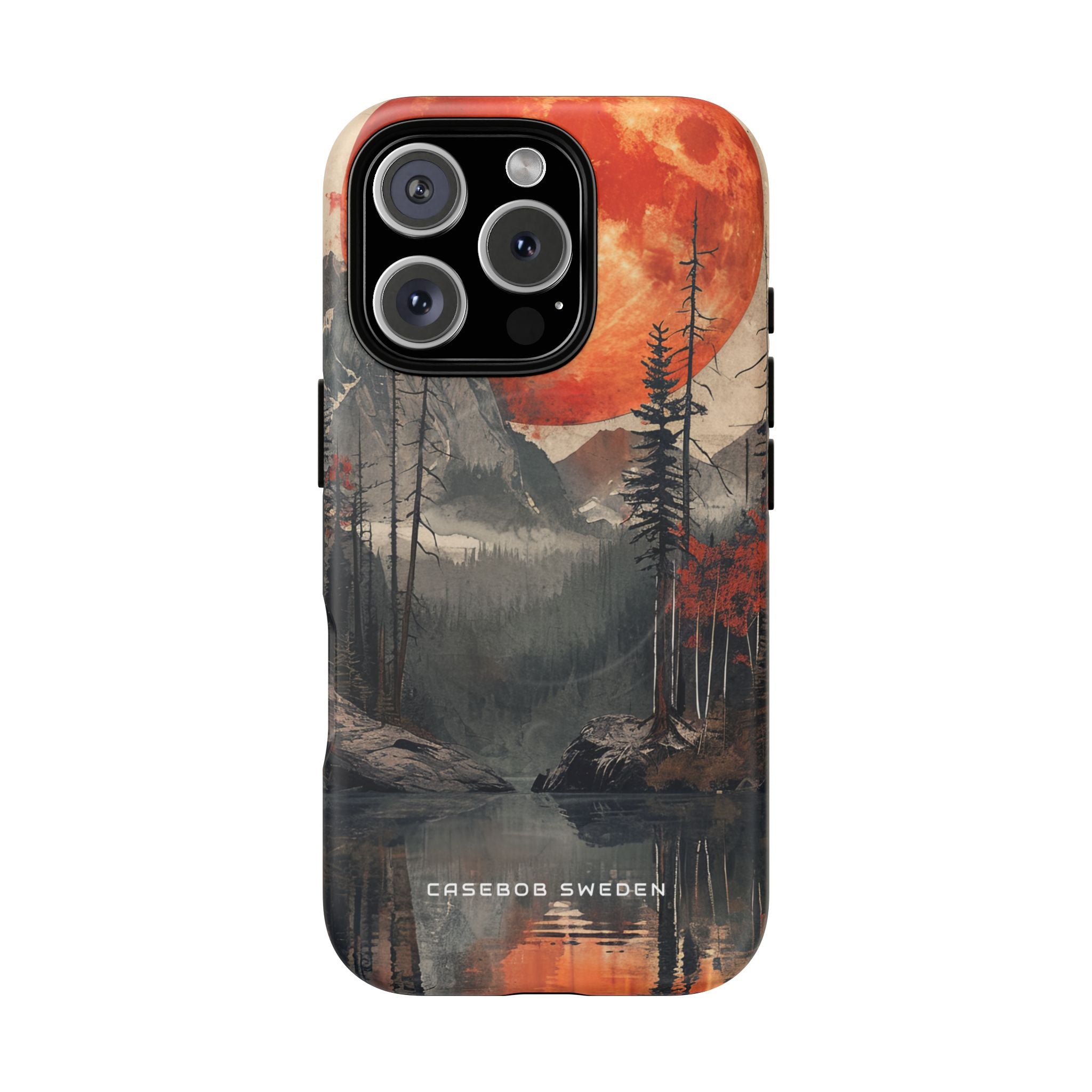 Celestial Glow Over Reflective Landscape iPhone 16 | Tough+ Phone Case