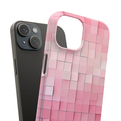 Gradient Pink Mosaic iPhone 15 - Slim Phone Case