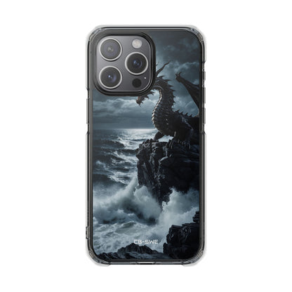 Dragon Roars Against Sea iPhone Case - Impact