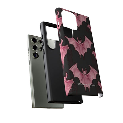 Gothic Pink Bats Aflame Samsung S23 - Tough Phone Case