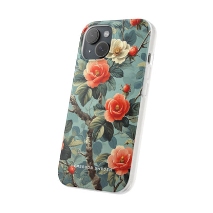 Vintage Floral Romance iPhone 15 - Flexi Phone Case