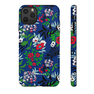 Blue Art Flowerfield - Protective Phone Case