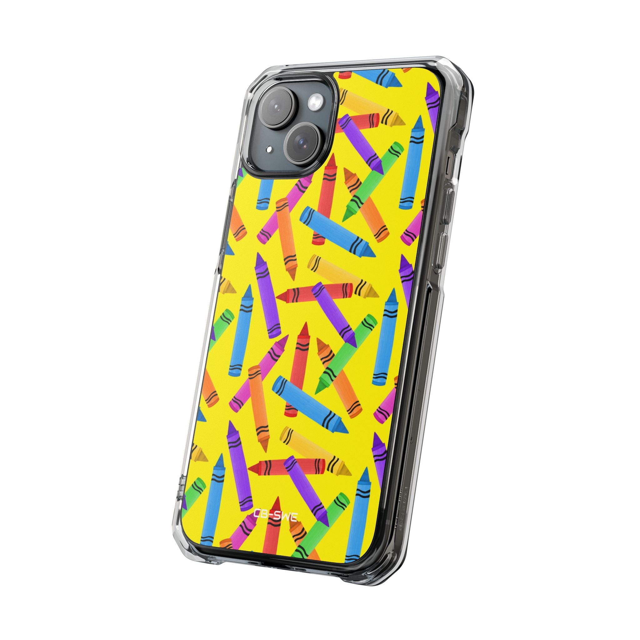 Crayons Scatter Playfully iPhone Case - Impact