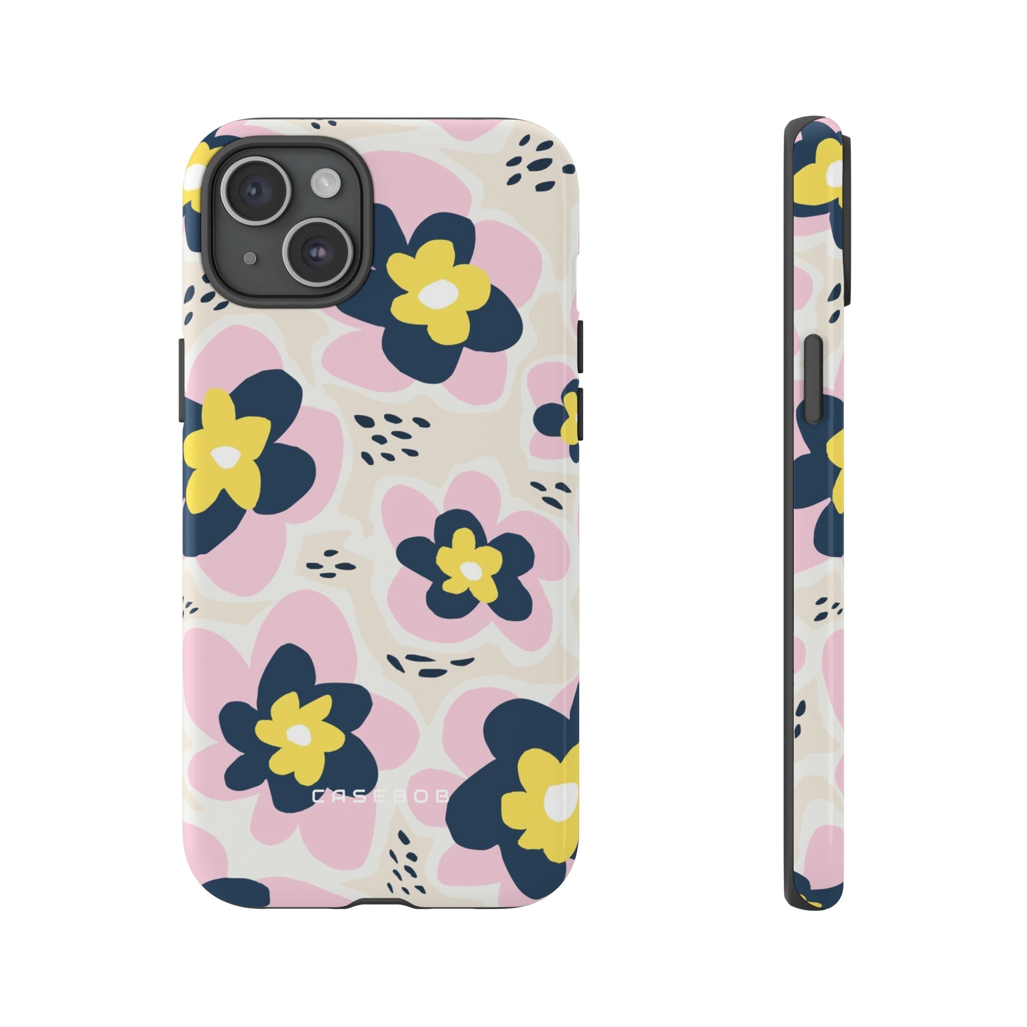 Pink Happy Flower - Protective Phone Case