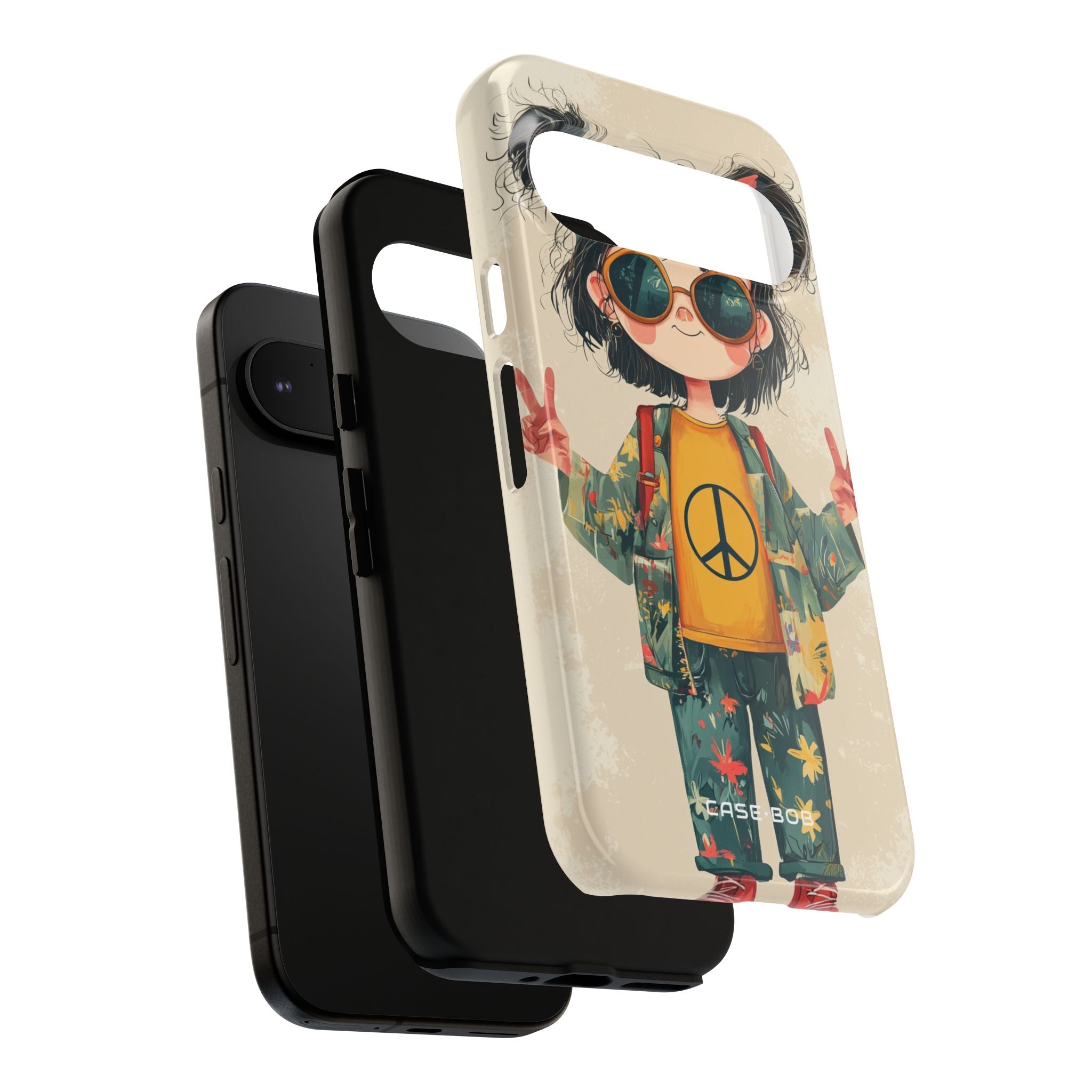 Peace Pigtails Google Pixel 9 Case - Tough
