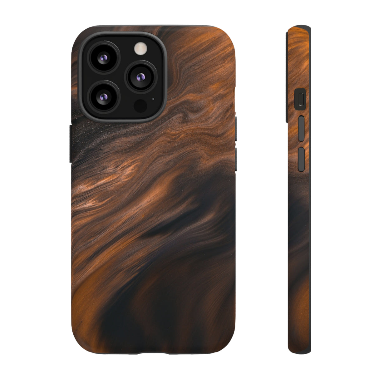 Brown Mist Ink Art iPhone Case (Protective) iPhone 13 Pro Matte Phone Case