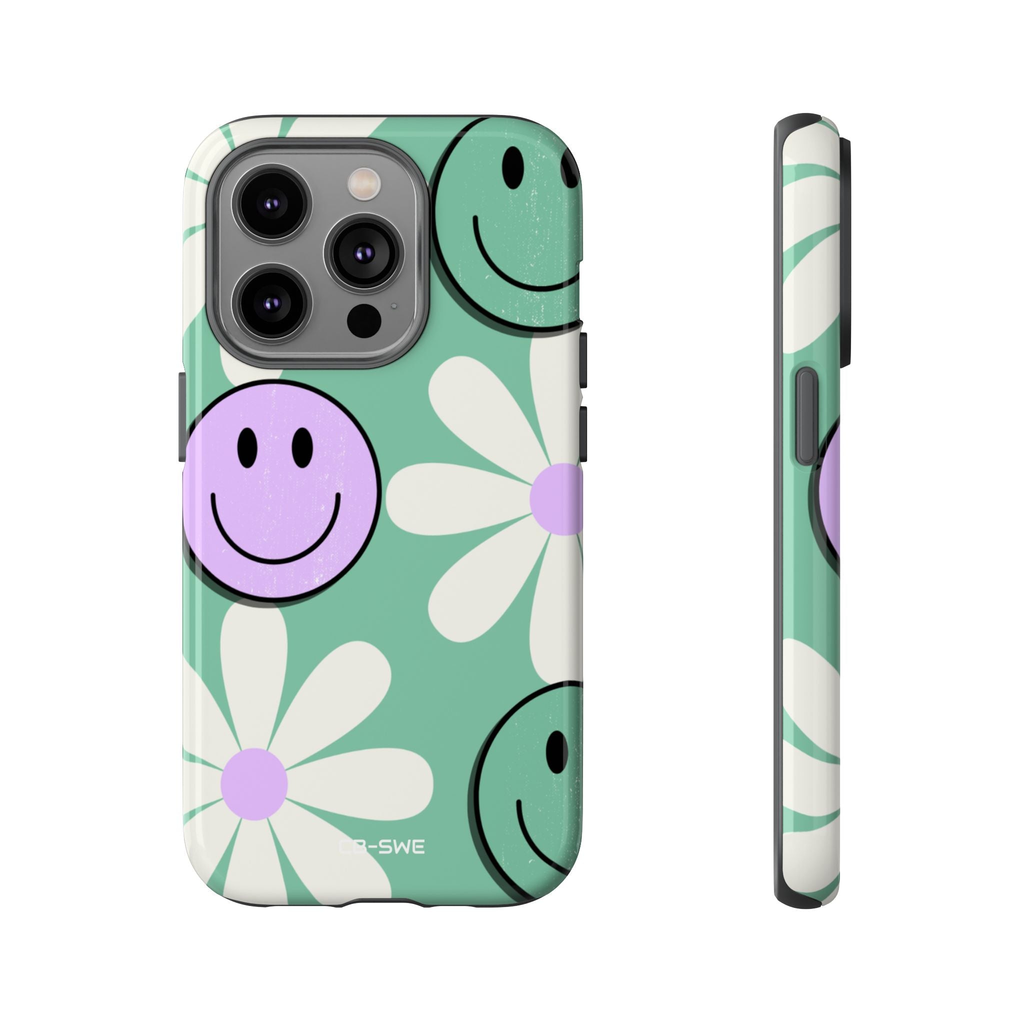 Playful Retro Blooms - iPhone Case