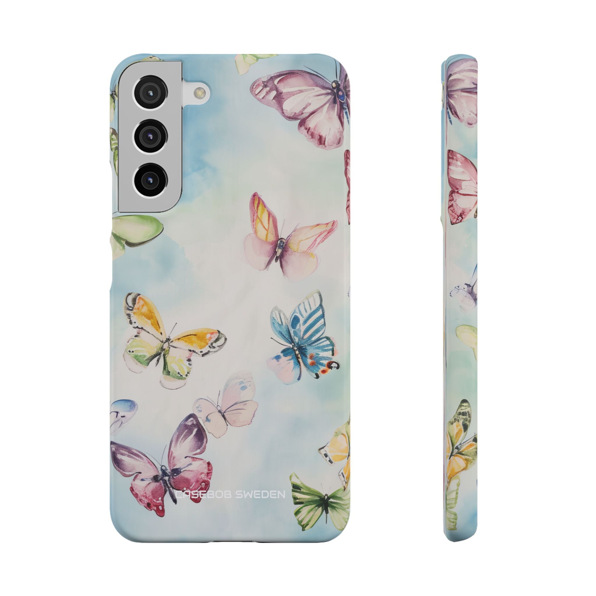 Watercolor Butterfly Bliss - Slim Samsung S22 Phone Case