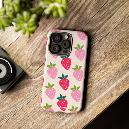 Vibrant Strawberry Rhythm - iPhone Case
