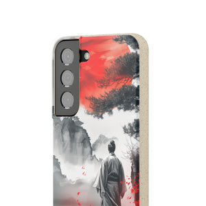 Serene Samurai Sunrise | Biodegradable Phone Case