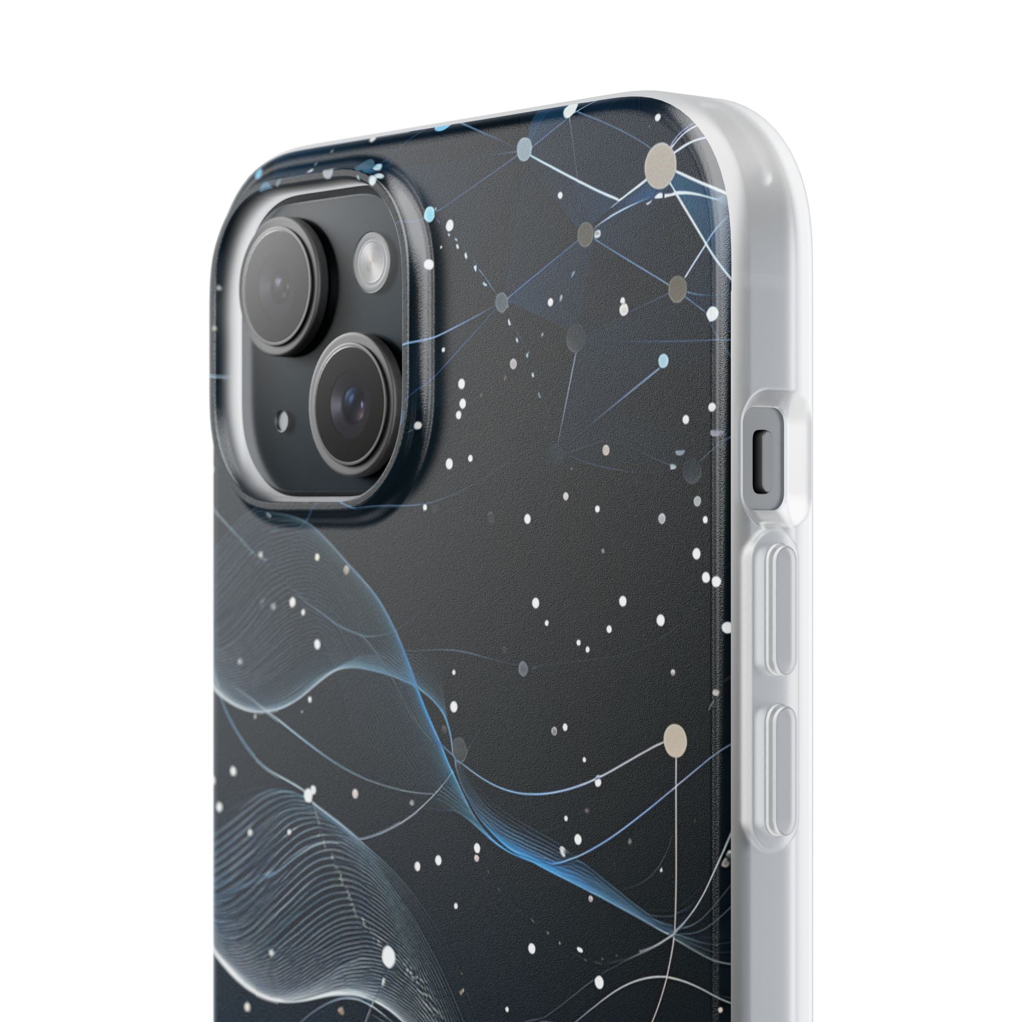 Gradient Neural Waves iPhone 15 - Flexi Phone Case