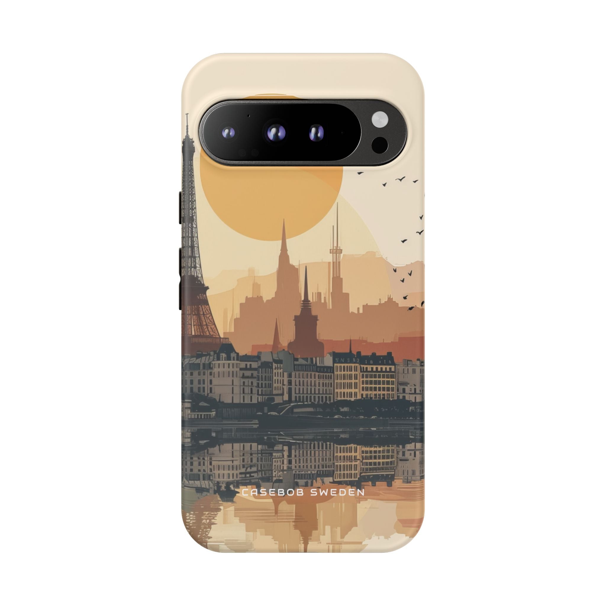 Parisian Skyline Reflections Google Pixel 9 - Tough Phone Case