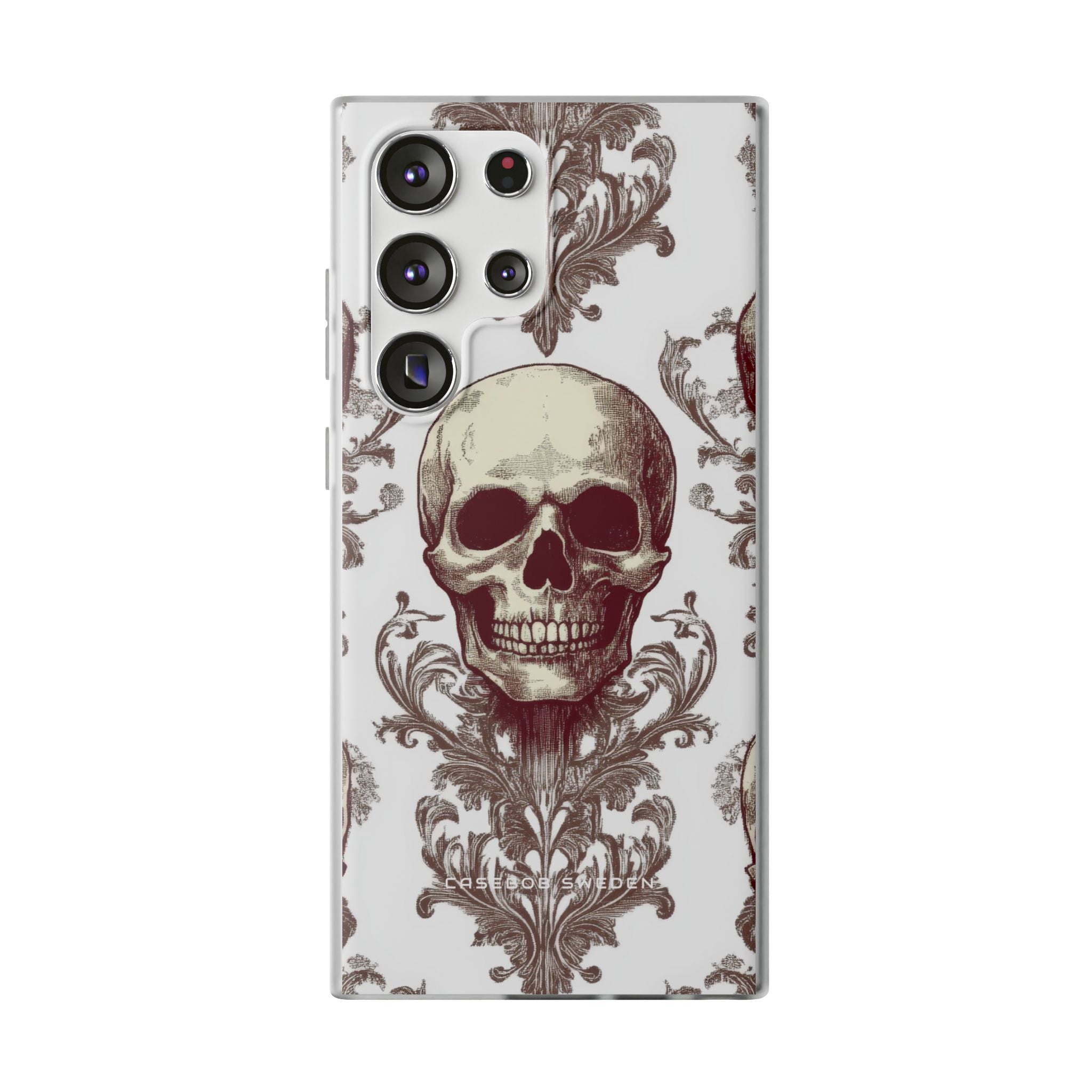 Gothic Skulls and Ornate Foliage Samsung S23 - Flexi Phone Case