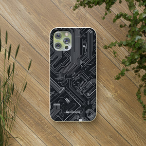 Cyber Circuitry Art | Biodegradable Phone Case