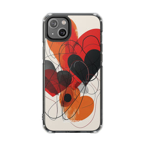 Fiery Hearts - Phone Case for iPhone (Clear Impact - Magnetic)