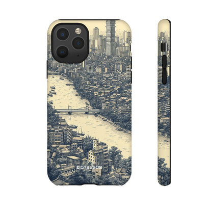 Nostalgic Metropolis | Protective Phone Case for iPhone