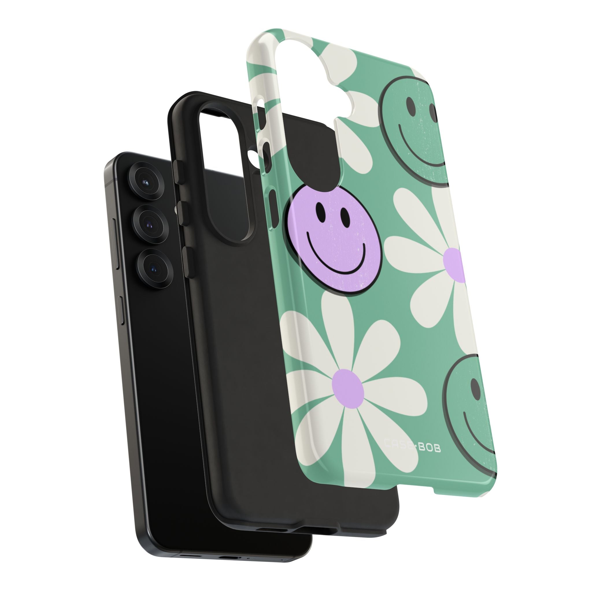 Smiley Daisy Glow Samsung S25 Case - Tough