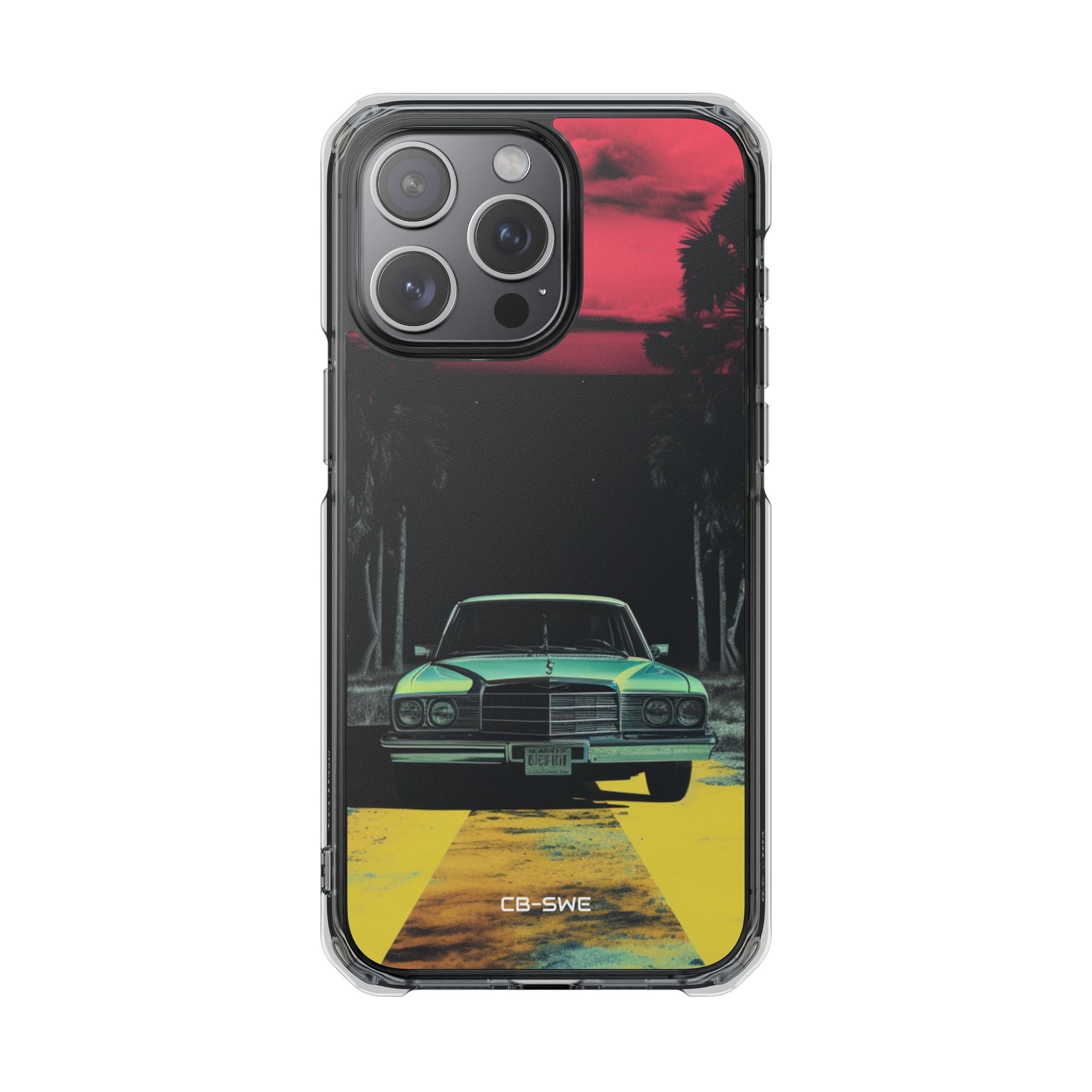 Retro Futuristic Nightscape iPhone Case - Impact