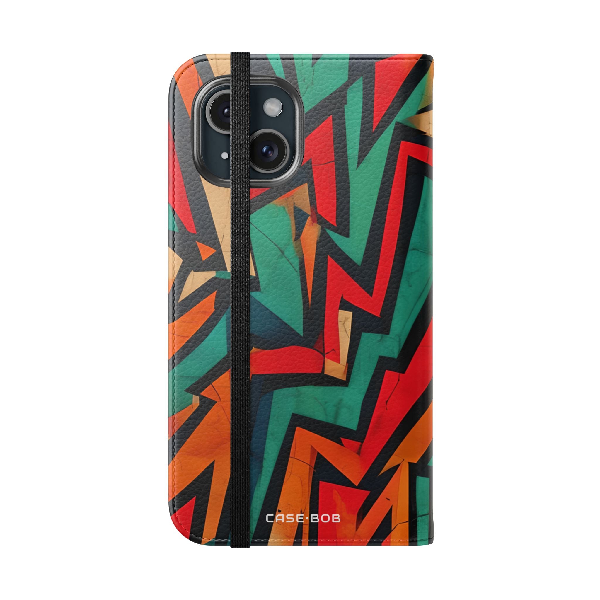 Jagged Flame - iPhone 15 Case - Wallet