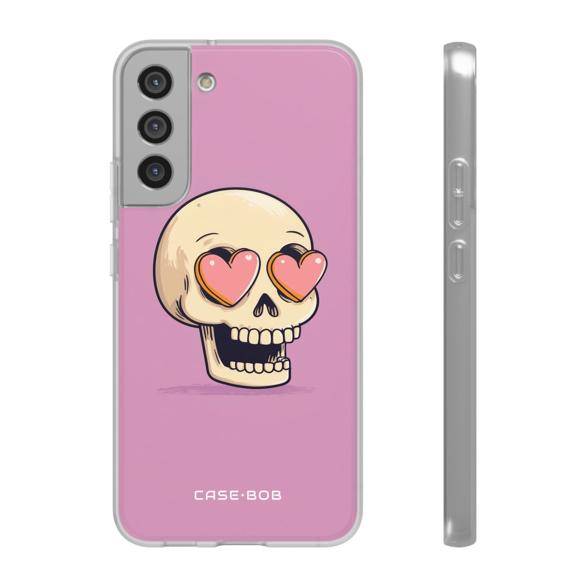 Heart Eyed Skull Samsung S22 Plus Case - Soft
