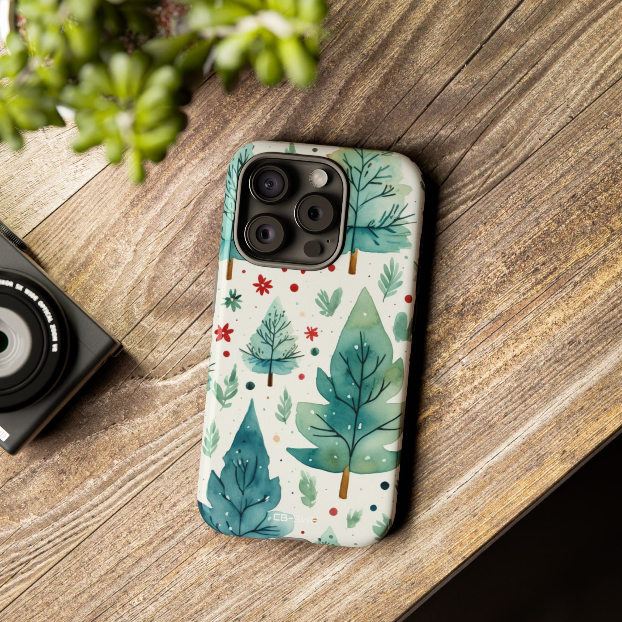 Joyful Evergreen Dance - iPhone Case