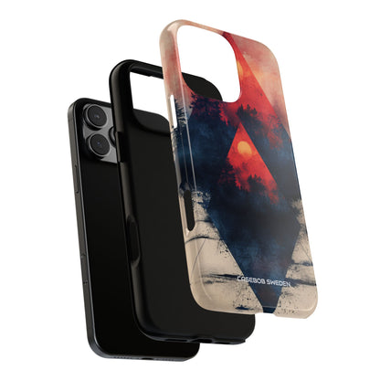 Red Sky Serenity - Tough iPhone 16 Phone Case