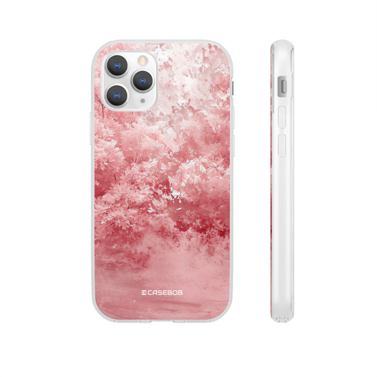 Pantone Rose Design | Handyhülle für iPhone (Flexible Hülle) 