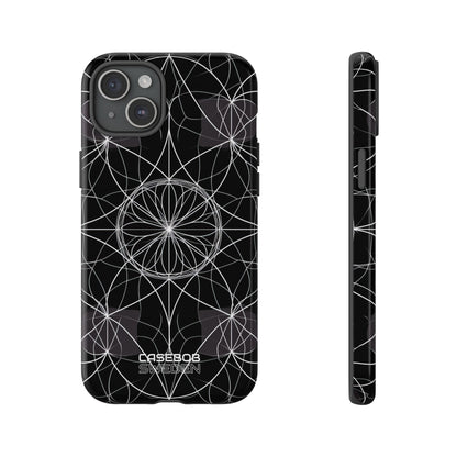 Symmetric Line Bloom iPhone 15 - Resistente