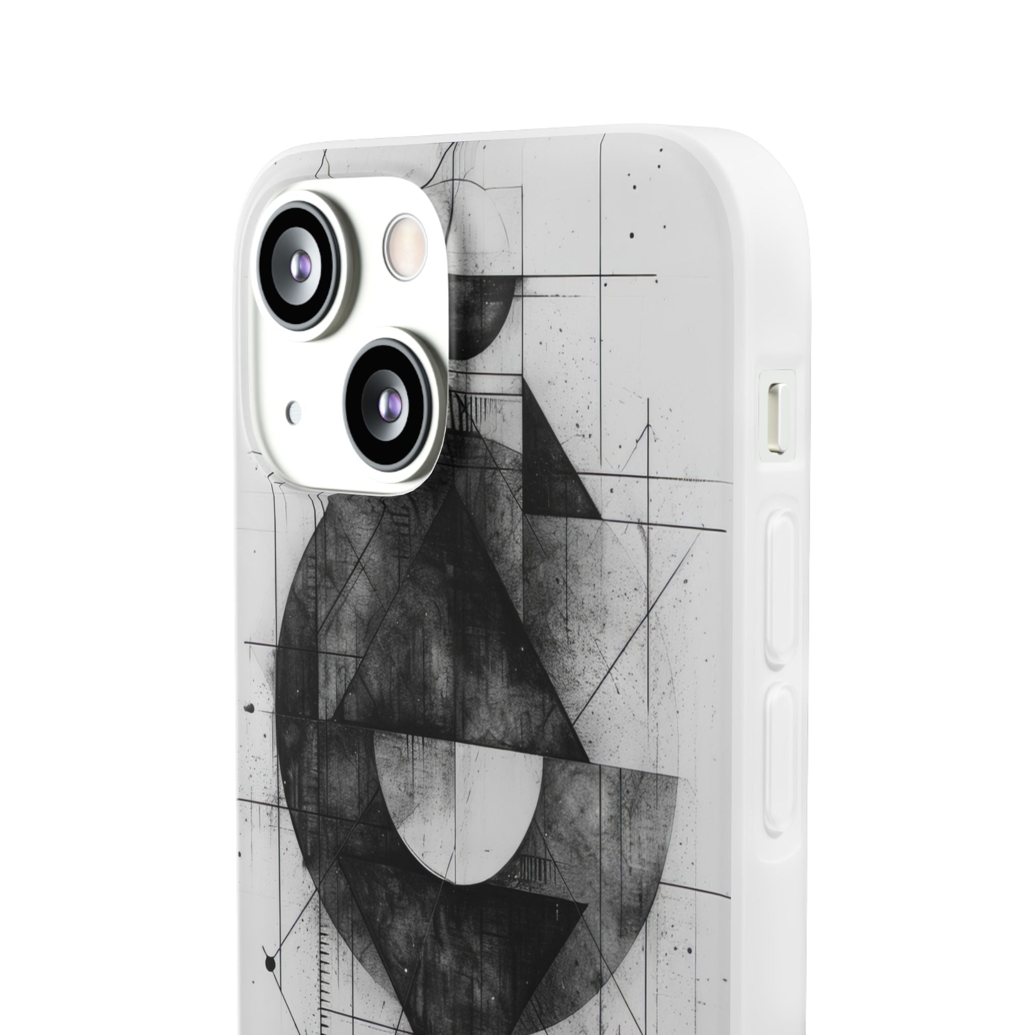 Monochrome Geometry | Flexible Phone Case for iPhone