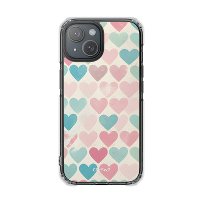 Retro Hearts Symmetry iPhone Case - Impact