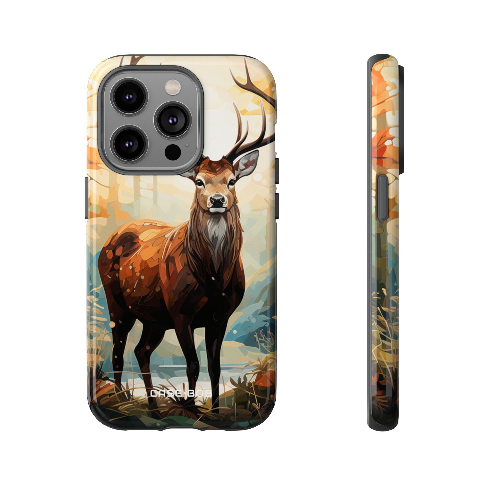 Glowing Stag iPhone 14 Pro Case - Tough