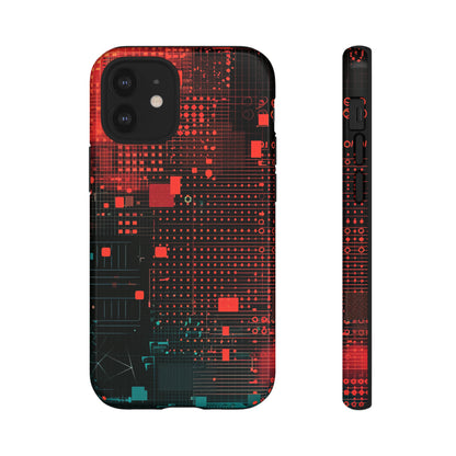 Secure Spectrum: Digital Gradient - Protective Phone Case