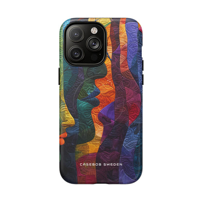 Harmonized Faces and Nature Fusion iPhone 14 | Tough+ Phone Case