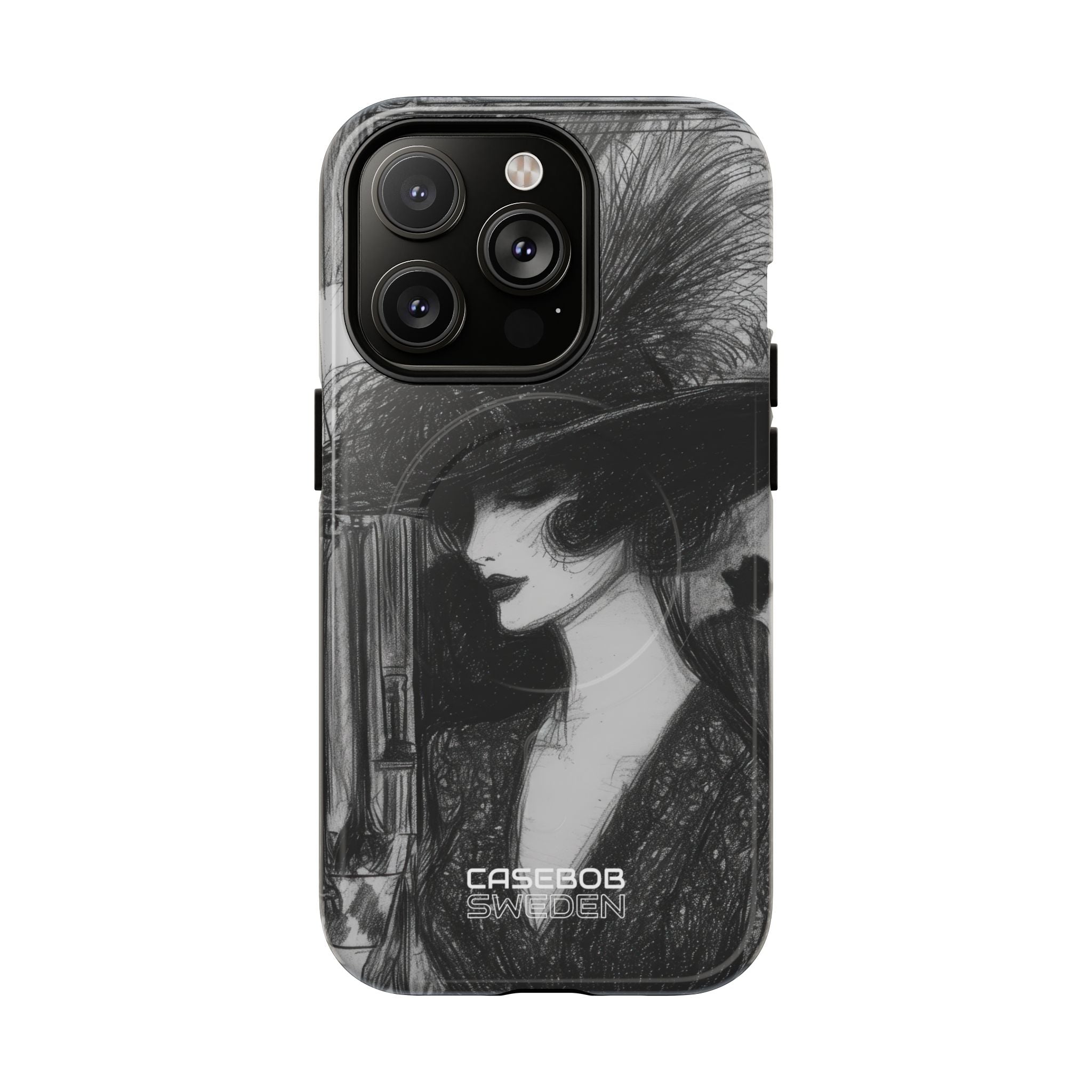 Vintage Feather Elegance iPhone 14 - Tough+