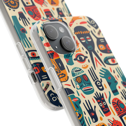 Vivid Faces iPhone 15 Plus Case - Soft