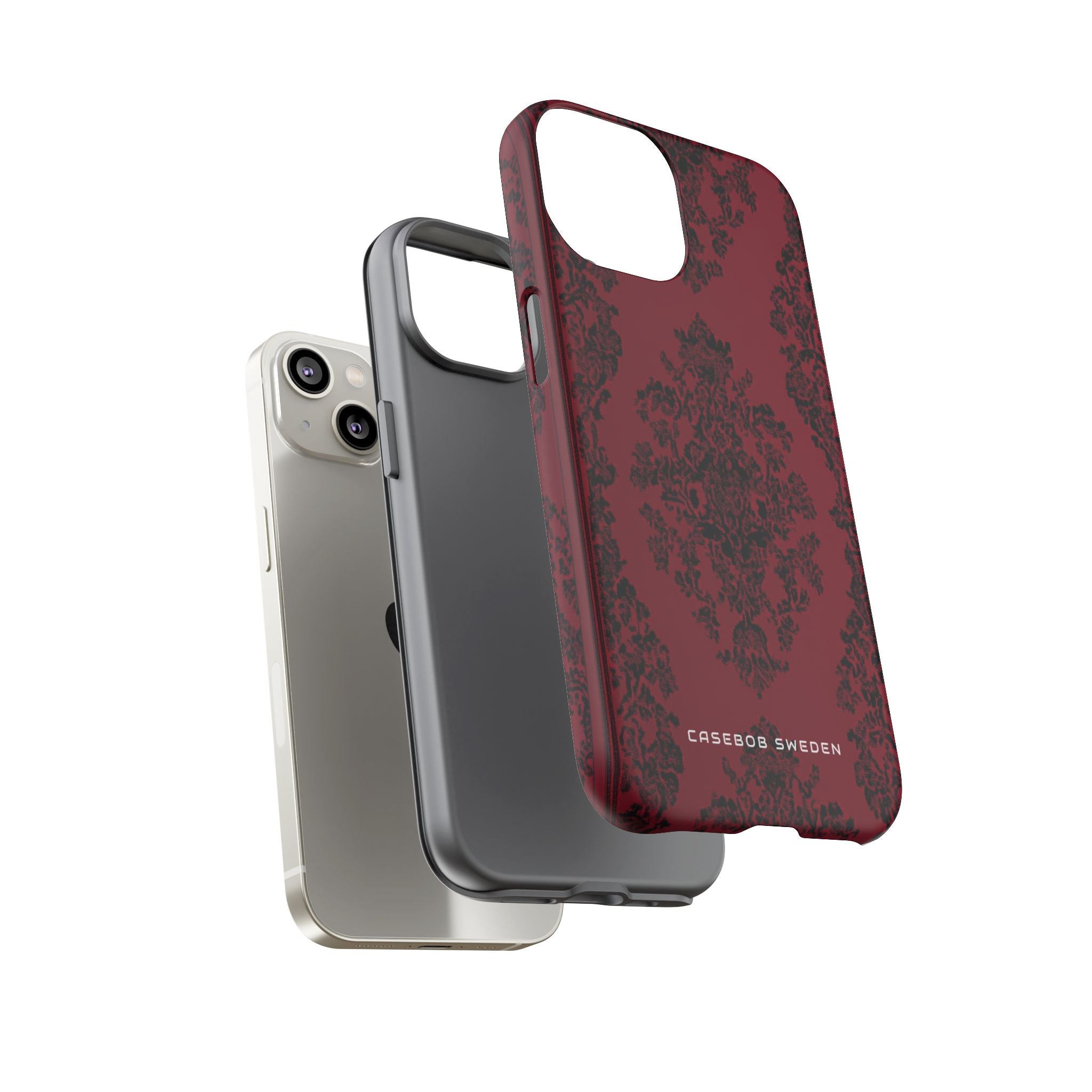 Gothic Crimson Elegance iPhone 14 - Tough Phone Case