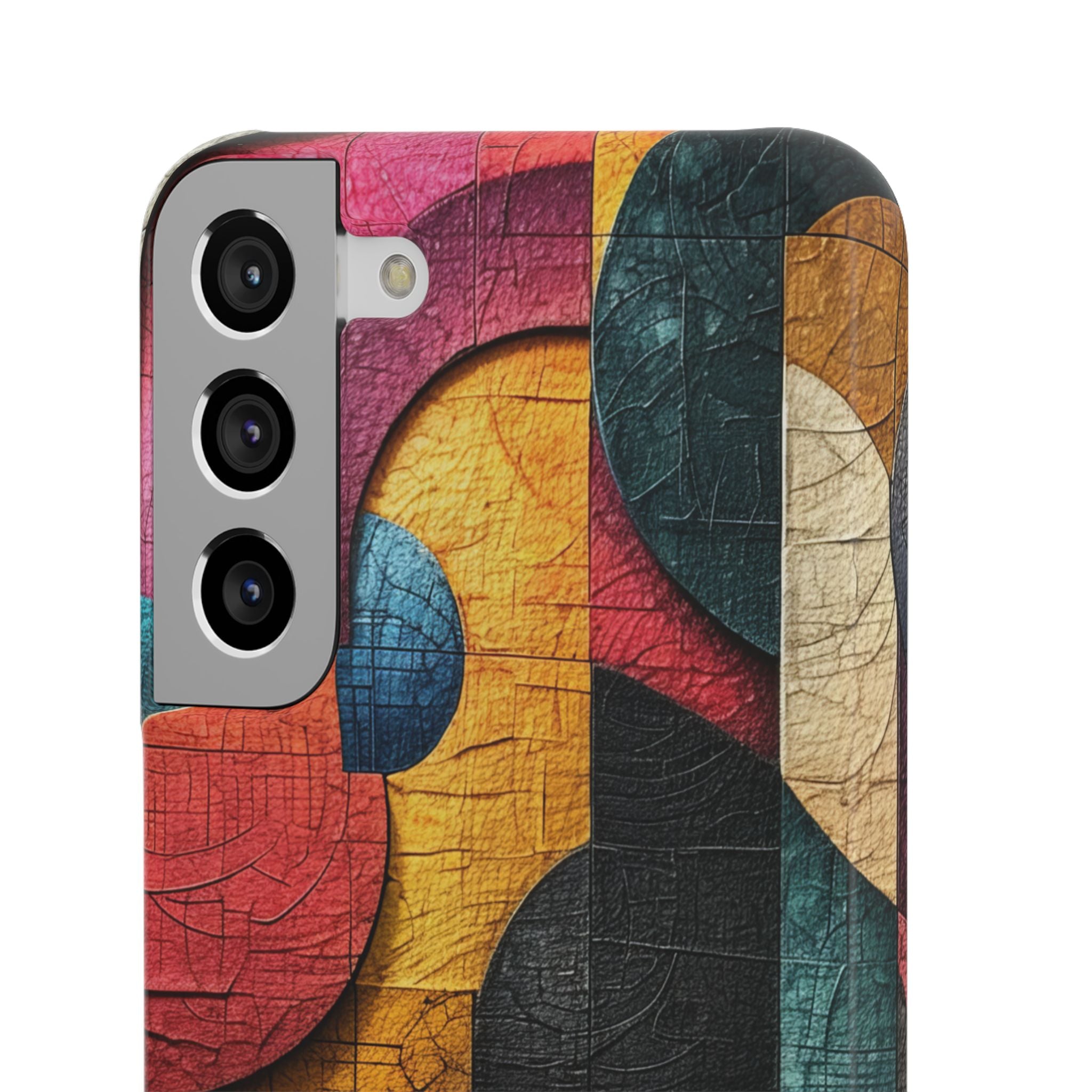 Vibrant Geometric Art - Slim Samsung S22 Phone Case