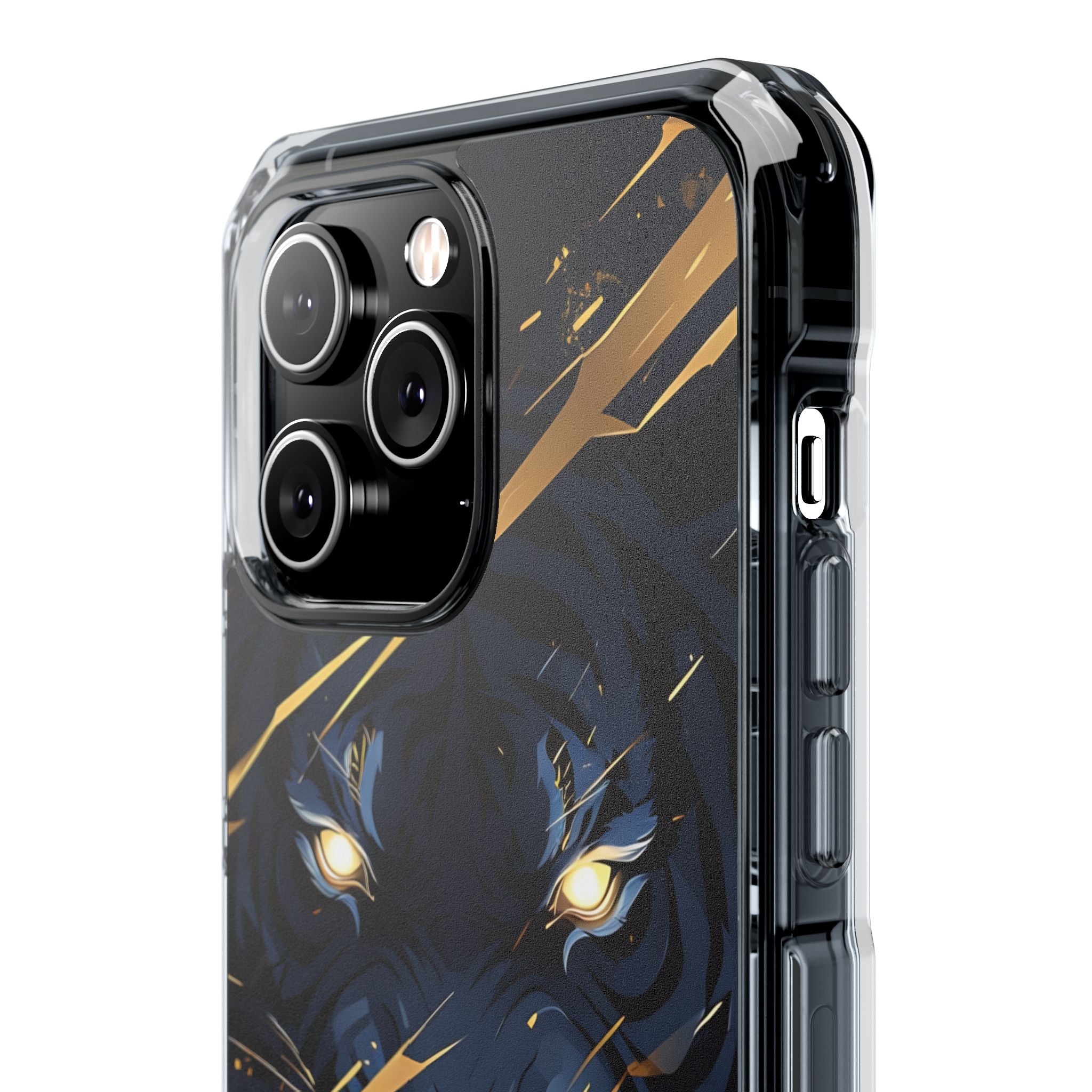 Tiger's Glowing Gaze iPhone Case - Impact