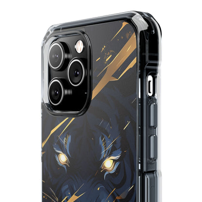 Tiger's Glowing Gaze iPhone Case - Impact