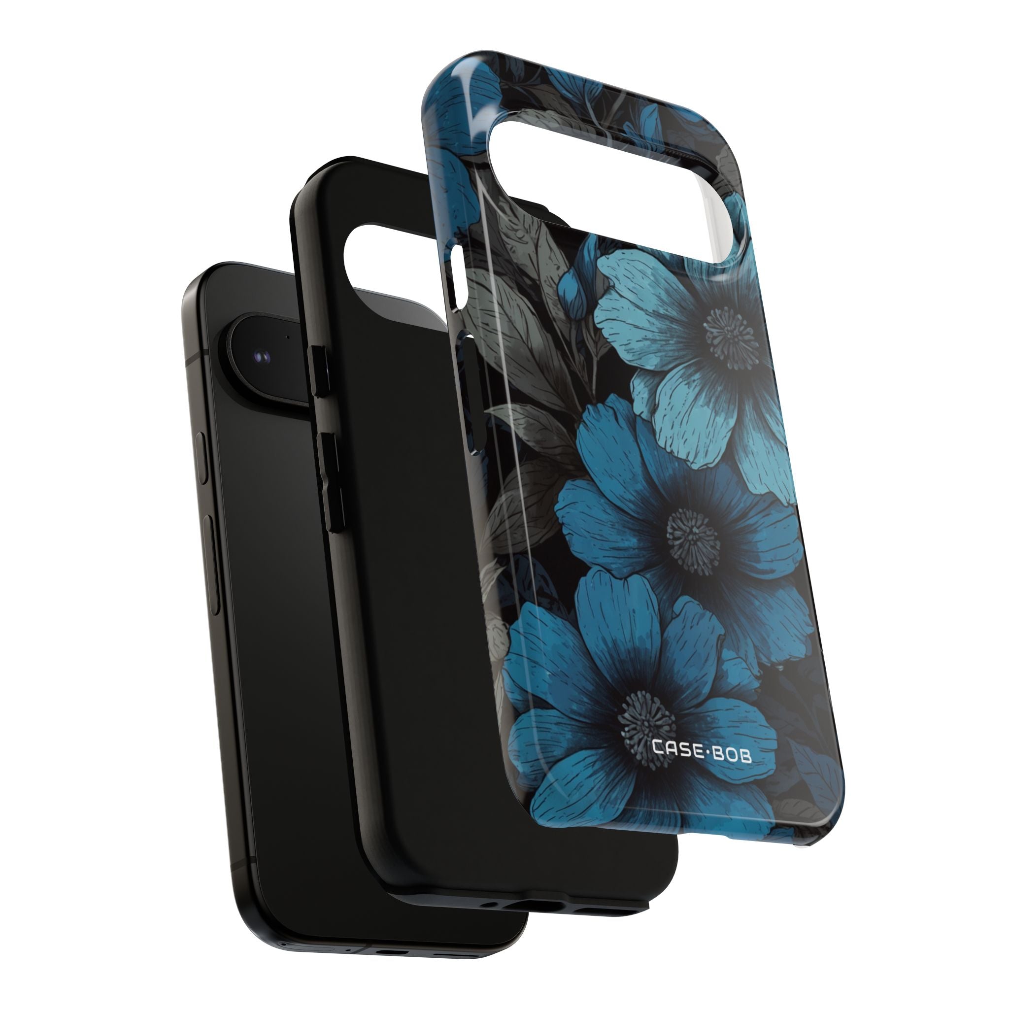 Blue Petal Radiance Google Pixel 9 Pro Case - Tough