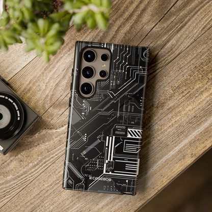 Circuitry Elegance: Futuristic Precision - For Samsung S24