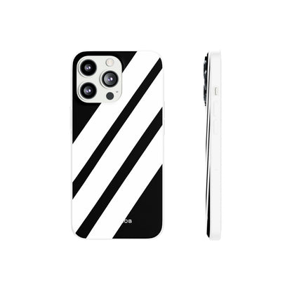 Diagonal Bands Noir iPhone 13 Pro - Soft