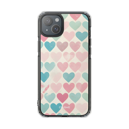Retro Hearts Symmetry iPhone Case - Impact
